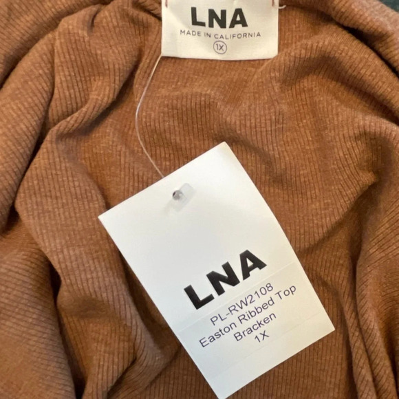 Revolve Top Womens 1x Nude LNA Easton Bracken Halter Grunge Casual Party Club - Picture 10 of 11